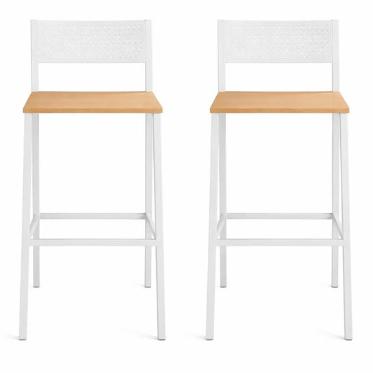 Lot de 2 tabourets de bar industriels pour cuisine et salle à manger