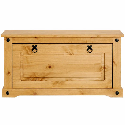 Banc de Rangement à Chaussures en Pin Massif