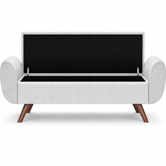 Banc de rangement multifonctionnel 54L avec siège rembourré
