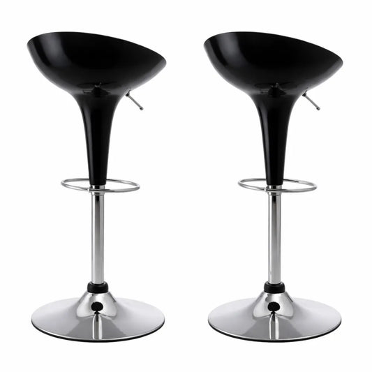 Paire de tabourets de bar modernes réglables avec repose-pieds