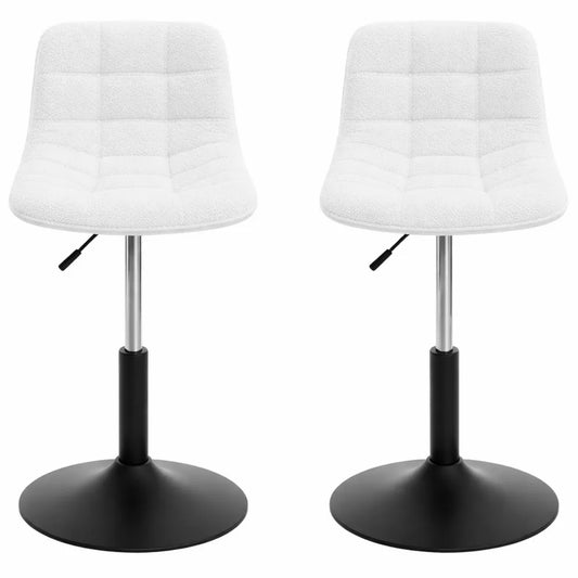 Tabouret de Maquillage Pivotant avec Dossier Réglable
