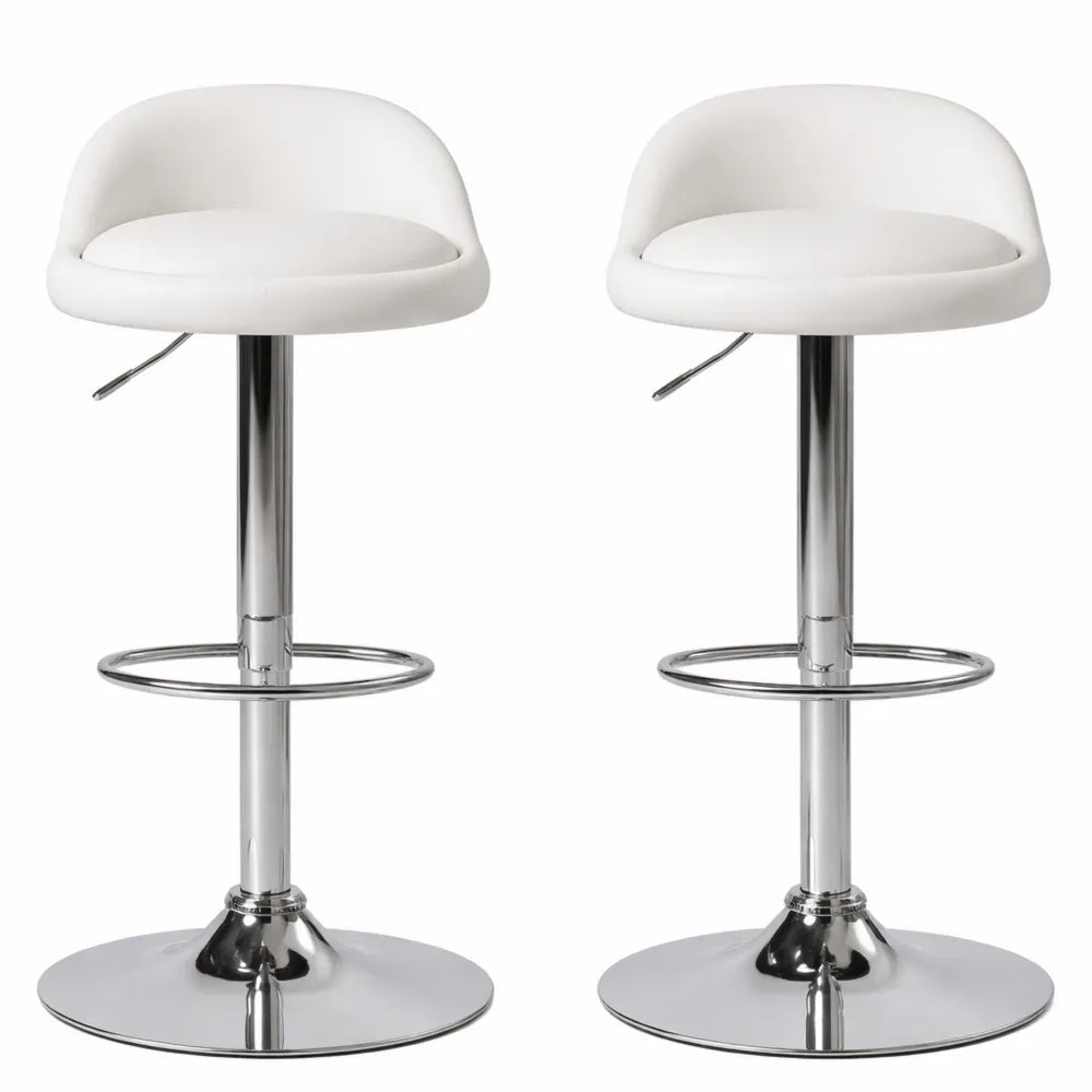 Tabourets de bar réglables et pivotants en simili cuir