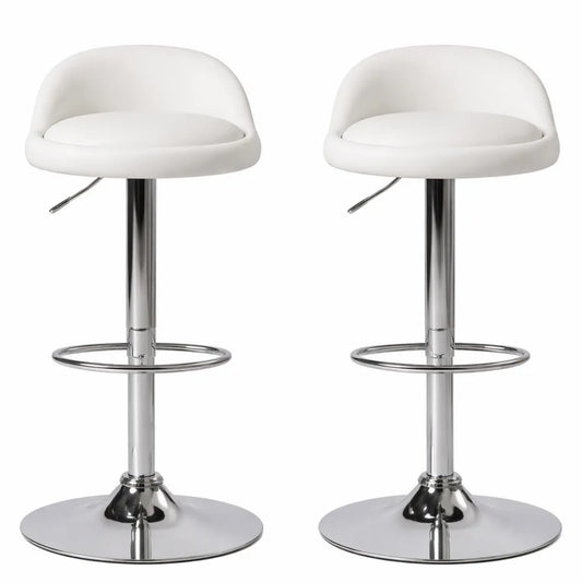Tabourets de bar réglables et pivotants en simili cuir